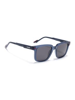 Voyage - Unisex Square Grey Lens Blue Frame Sunglasses (51)