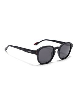 Voyage - Unisex Pillow Grey Lens Black Frame Sunglasses - PMG7421 (49)