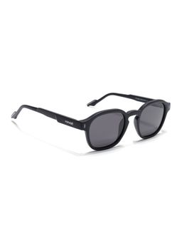 Voyage - Unisex Pillow Grey Lens Black Frame Sunglasses - PMG7423 (49)