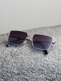 TED SMITH - Unisex Square UV Protected Blue Lens Sunglasses