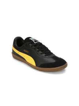 Puma - Unisex King 21 It Black & Yellow Football Shoes