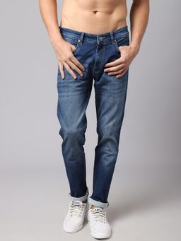 Cantabil - Men Dark Mercerised Jeans