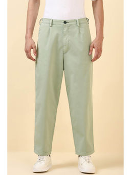 Allen Solly - Men Green Regular Fit Solid Casual Trousers