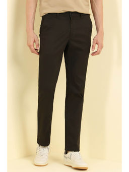 Allen Solly - Men Brown Regular Fit Solid Casual Trousers