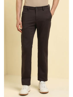 Allen Solly - Men Brown Regular Fit Solid Casual Trousers