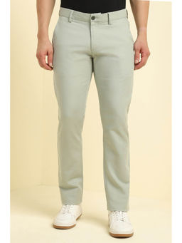 Allen Solly - Men Green Slim Fit Solid Casual Trousers