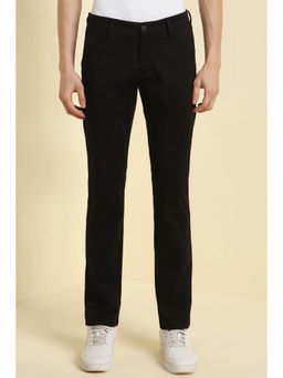 Allen Solly - Men Black Slim Fit Solid Casual Trousers