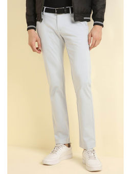 Allen Solly - Men Grey Slim Fit Solid Casual Trousers