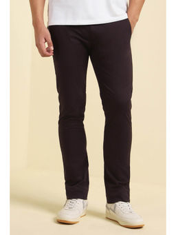 Allen Solly - Men Maroon Ultra Slim Fit Solid Casual Trousers