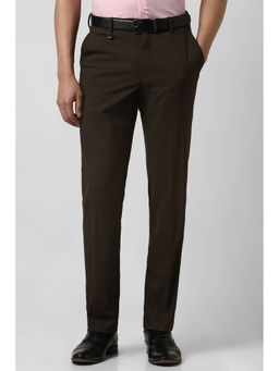 Van Heusen - Men Brown Slim Fit Trousers