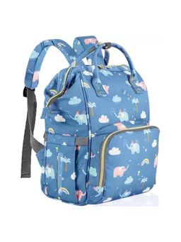Chinmay Kids - Large Capacity Mother Bag Diaper Backpack with Insulated Bottle Storage Diaper bag Blue