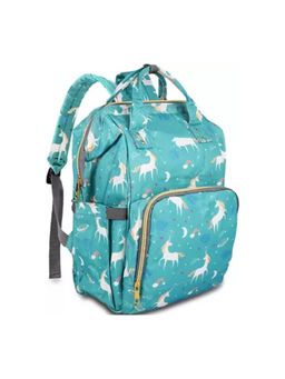 Chinmay Kids - Large Capacity Mother Bag Diaper Backpack with Insulated Bottle Storage Green