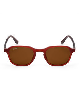 Stood - Brown Square Uv Coating Full Rim Sunglass-Sg-Std0011-C2