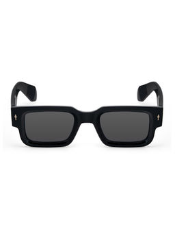 Stood - Black Rectangle Uv Coating Full Rim Sunglass-Sg-Std0014-C1