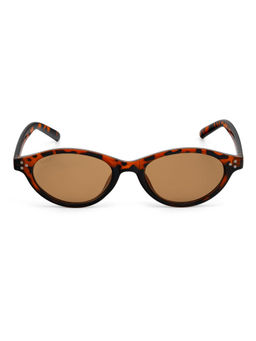 Stood - Brown Oval Uv Coating Full Rim Sunglass-Sg-Std0015-C3