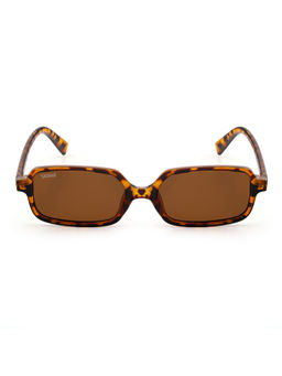 Stood - Brown Rectangle Uv Coating Full Rim Sunglass-Sg-Std0018-C3