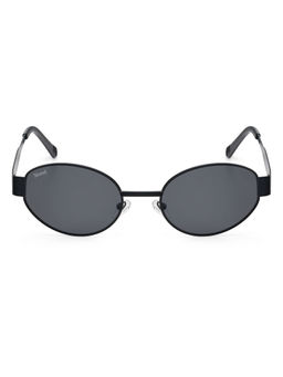 Stood - Black Oval Uv Coating Full Rim Sunglass-Sg-Std0023-C1