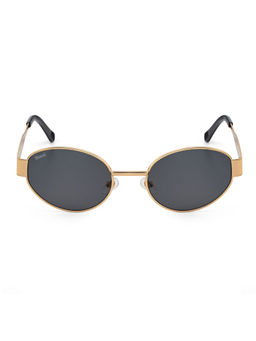 Stood - Black Oval Uv Coating Full Rim Sunglass-Sg-Std0023-C3