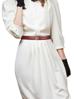 Tommy Hilfiger - Women Colette Solid Red Belt