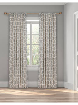 Fabindia - Natural Cotton Woven Curtain 5 Feet | 1 Pc