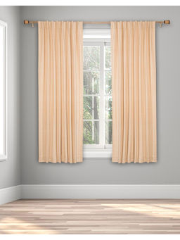 Fabindia - Beige Cotton Woven Curtain 7 Feet | 1 Pc