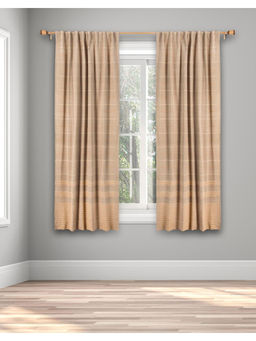 Fabindia - Grey Cotton Hand Woven Curtain 7 Feet | 1 Pc