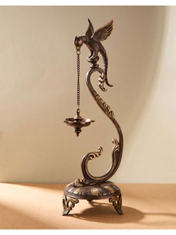 Fabindia - Brass Brass Antiqued Mehnoor Oil Lamp