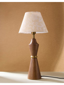 Fabindia - Beige Cotton Cutwork Antra Tapered Drum Lampshade