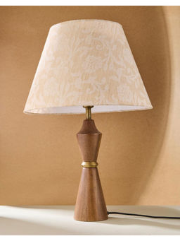 Fabindia - Beige Cotton Cutwork Antra Tapered Drum Lampshade