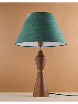 Fabindia - Green Cotton Basix Tapered Drum Lampshade- Large