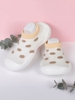 Baby Moo - Slip-on Shoes Polka Dots Brown