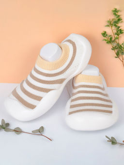 Baby Moo - Slip-on Shoes Striped Brown