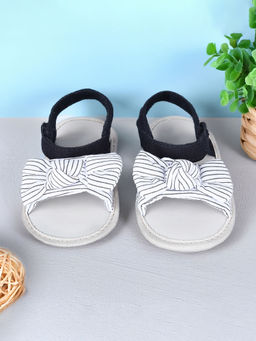 Baby Moo - Bowknot Girls Premium Anti-Slip Sandals - White