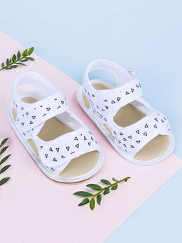 Baby Moo - Triangle Comfortable Anti-skid Floater Sandals - White