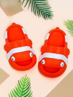 Baby Moo - Nemo Waterproof Soft Slippers Anti Skid Sliders Orange