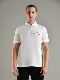 Tommy Hilfiger - Solid Regular Fit Cotton Polo T-Shirt
