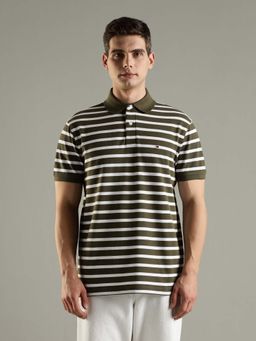 Tommy Hilfiger - Striped Relaxed Fit Cotton Polo T-Shirt