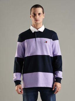 Tommy Hilfiger - Striped Relaxed Fit Cotton Polo T-Shirt