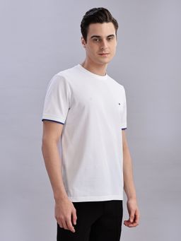 Tommy Hilfiger - Men White Cotton Crew Neck T-Shirt