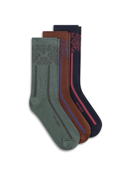 Rare Rabbit - Border Light Assorted Bamboo Multi-Color Socks