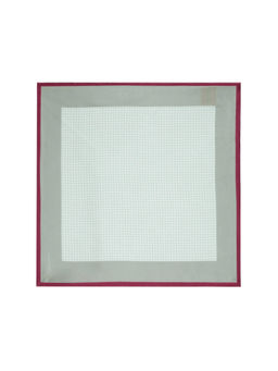 Rare Rabbit - Cann Light Turquoise Silk Pocket Square