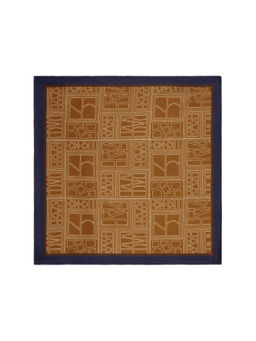 Rare Rabbit - Dani Dark Mustard Silk Pocket Square