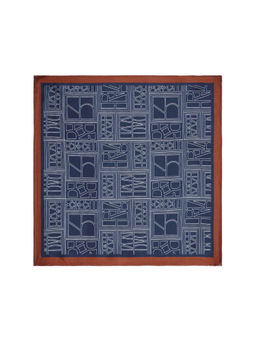 Rare Rabbit - Dani Dark Royal Blue Silk Pocket Square