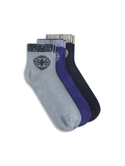 Rare Rabbit - Emb Primary Assorted Bamboo Multi-Color Socks