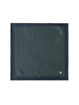 Rare Rabbit - Noaa-2 Dark Torque Silk Teal Pocket Square