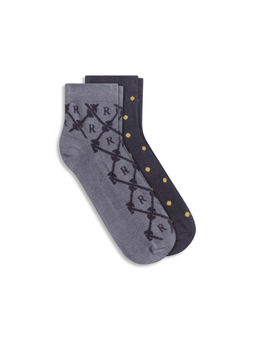 Rare Rabbit - Polk & Mono Dark Assorted Bamboo Multi-Color Socks