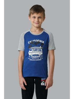 Van Heusen - Boys Smart Tech & Easy Stain Release T-Shirt - Monaco Blue