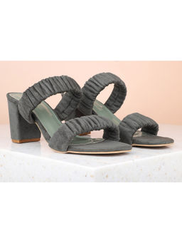 Inc.5 - Ruffled Green Block Heels