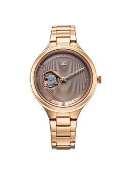 Fastrack - Women Automatics 2.0 Beige Dial Stainless Steel Strap Analog Watch - 6310WM01 (M)