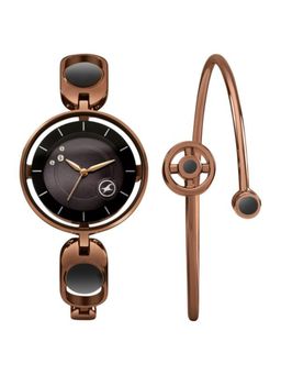 Fastrack - Women Pulse III Brown Dial Brass Strap Analog Watch - 6237QM02F (M)